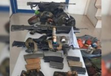 Fall of top NPA remnants brings justice to victims in Negros – Army The weapons seized by troops of the Philippine Army's 47th Infantry Battalion after an encounter with New People's Army remnants in Barangay Tampalon, Kabankalan City, Negros Occidental, on Saturday, March 21, 2026. Three ranking personalities of the dismantled Southwest Front and Regional Striking Force died in the clash. PHOTO COURTESY OF 47TH INFANTRY BATTALION, PHILIPPINE ARMY