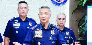 Philippine National Police chief Lieutenant General Jose Melencio Nartatez Jr. answers questions from the media at Camp Crame in Quezon City. INQUIRER.NET/RYAN LEAGOGO