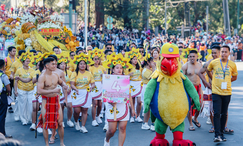 Pikoy, the Palawan Group mascot, shone bright at Panagbenga.