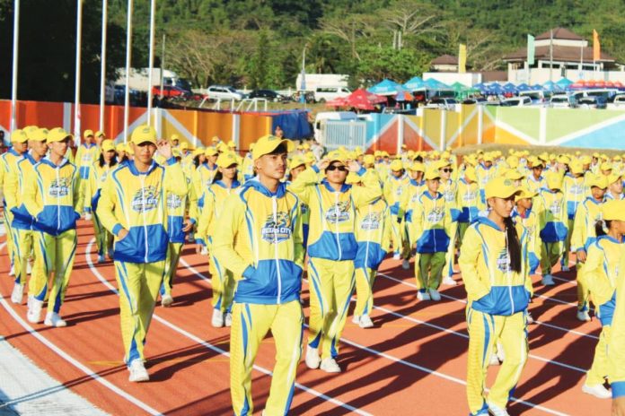 Roxas athletes copy Roxas City athletes, known as the Yellow Thunders, marched proudly during the opening ceremony of the WVRAA Meet 2026 in Passi City, Iloilo, showcasing team spirit and representing the city’s first official participation in the regional athletic competition. AJ PALCULLO/PN