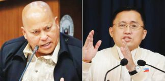 The International Criminal Court’s Office of the Prosecutor has named senators Christopher Lawrence “Bong” Go (right) and Ronald “Bato” Dela Rosa among those allegedly linked to crimes against humanity tied to former President Rodrigo Duterte’s anti-drug campaign.
