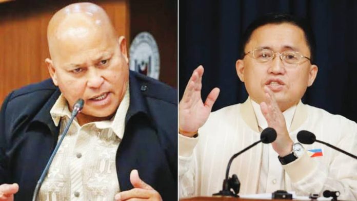 Senate copy The International Criminal Court’s Office of the Prosecutor has named senators Christopher Lawrence “Bong” Go (right) and Ronald “Bato” Dela Rosa among those allegedly linked to crimes against humanity tied to former President Rodrigo Duterte’s anti-drug campaign.