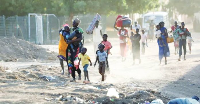 Sudan People are fleeing neighborhoods as the Sudanese army battles a paramilitary group for control. GETTY IMAGES