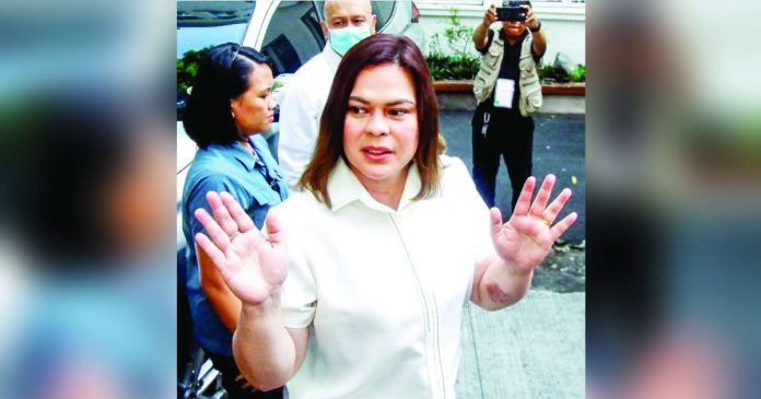 Sufficient copy_superimposed Under the Philippine Constitution, an impeachment complaint that advances would eventually lead to a Senate trial. If convicted, Vice President Sara Duterte-Carpio could be removed from office and barred from holding public office, effectively preventing her from seeking the presidency in 2028.