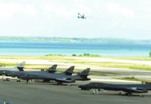 Iran launched unsuccessful attack on UK-US military base A jet takes off as others sit on the ground on Diego Garcia, an island in the Indian Ocean that hosts a joint United Kingdom – United States military base. GETTY IMAGES