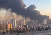 US nationals urged to leave Middle East as conflict spreads Smoke rises above Tehran, as seen in social media footage. The United States of America and Israel step up airstrikes against Iran. BBC