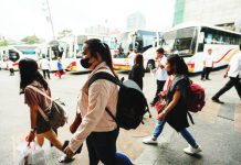 Passengers head to a provincial bus terminal in Cubao, Quezon City ahead of the start of Holy Week in this file photo. Thousands of Filipinos are expected to flock to the provinces to mark the most sacred week in the liturgical year during the extended holiday. MARIA TAN, ABS-CBN NEWS PHOTO