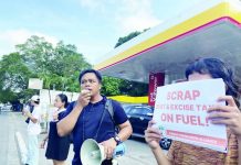 Iloilo consumers stage protest vs fuel price hike PROTEST VS FUEL TAXES. Members of the Panay Consumers Alliance stage a picket protest in Jaro, Iloilo City, calling for the scrapping of the Oil Deregulation Law and the removal of excise tax and value-added tax on petroleum products as fuel prices continue to rise. The group warns that taxes now account for up to nearly one-third of every liter of gasoline paid by consumers. PANAY CONSUMERS ALLIANCE PHOTO