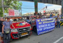 WV transport groups opt out of March 26–27 nationwide protest Demonstrators staged a protest on Thursday morning at Infante Flyover in Molo, Iloilo City, decrying the continued rise in fuel prices and its impact on the livelihoods of many residents. Photo courtesy of AJ Palcullo/PN