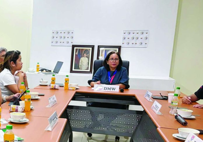 neljoy_DMW_(2)_compressed_resized Regional Director Glenda Aligonza of the Department of Migrant Workers in Western Visayas meets with partner government agencies to coordinate assistance and support programs for overseas Filipino workers affected by the escalating crisis in the Middle East.