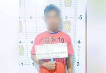 Alias “Danny Hol” (left), asari-sari store owner in Barangay Bolilao, Mandurriao, Iloilo City and tagged as a high-value suspect, was caught with around 70 grams of alleged shabu with a standard drug price of P476,000, on March 2, 2026. ICPO PHOTO