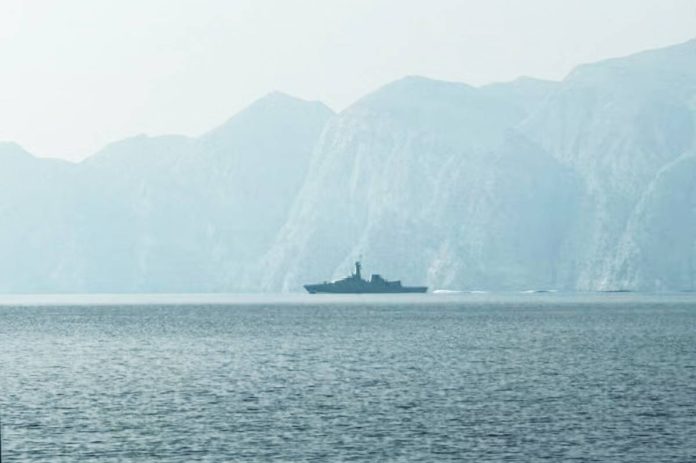 seafarer A navy vessel is seen sailing in the Strait of Hormuz, a vital waterway through which much of the world’s oil and gas passes. FILE PHOTO/AGENCE FRANCE-PRESSE