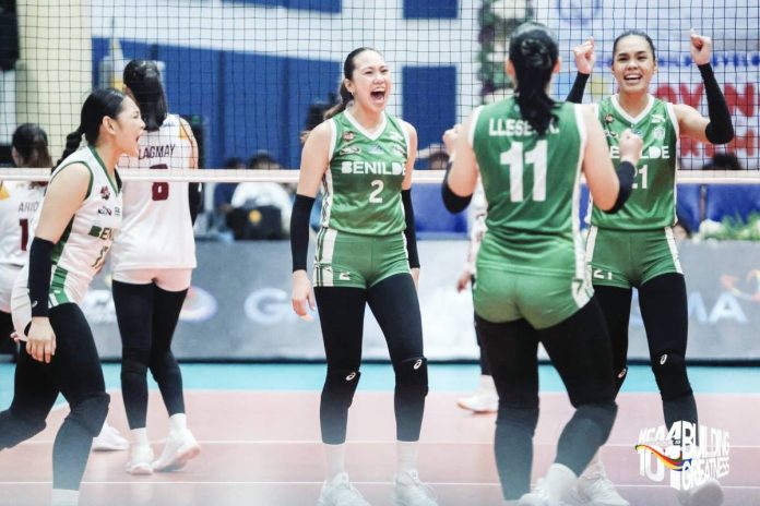 sports Bartolome Ilongga Cam Bartolome stepped up in College of St. Benilde Lady Blazers’ win over University of Perpetual Help Lady Altas. NCAA PHOTO