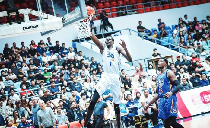 TNT Tropang 5G import Bol Bol soars for a dunk. PBA PHOTO