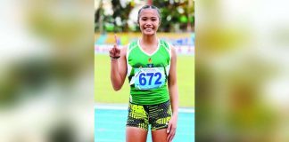 Negros Occidental’s Reynalyn Sedenio ruled the secondary girls 400-meter dash. FACEBOOK PHOTO