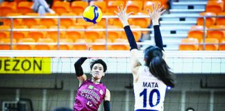 Jelai Gajero stepped up offensively in University of the Philippines Fighting Maroons' win over National University Lady Bulldogs. UAAP PHOTO