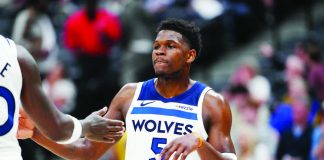 Anthony Edwards anchored Minnesota Timberwolves' victory over Memphis Grizzlies. PHOTO COURTESY OF IMAGN IMAGES