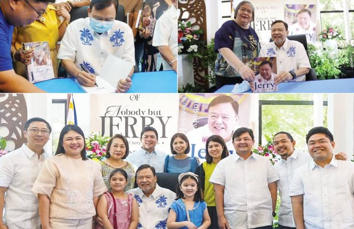 trenas-memoir Former Mayor Jerry P. Treñas personally signed copies of his memoir “Nobody But Jerry” during its launch, sharing the milestone with the people closest to him. Joining the celebration were his wife Rosalie, their children Mayor Raisa, Carlo, Miguel, Gerry, and Paolo, his son- and daughters in-law Francis, Tin, and Fritzie, and his grandchildren who made the occasion not only a book launch but a meaningful gathering of family and legacy.