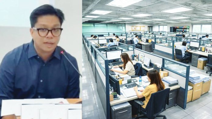 workweek Atty. Jorge Ferraris (right photo), officer-in-charge of the Technical Support and Services Division of Department of Labor and Employment (DOLE) Region 6, says that no private firms in the region have adopted a four-day workweek. As office workers (left photo) maintain regular schedules, he emphasizes that any shift to compressed or reduced workweeks would be subject to strict compliance checks by DOLE-6 to ensure workers’ rights and benefits are not compromised.