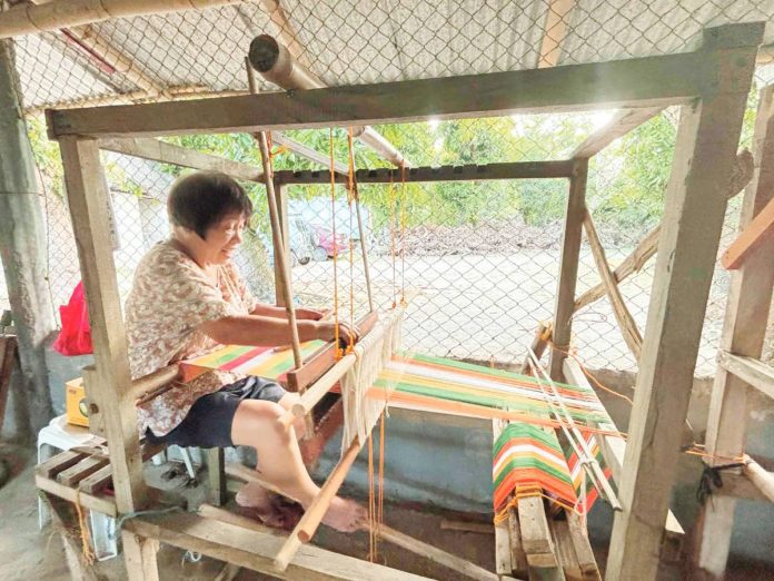Mercedes Prado-Claor, 68, learned hablon weaving at the age of nine from her mother.