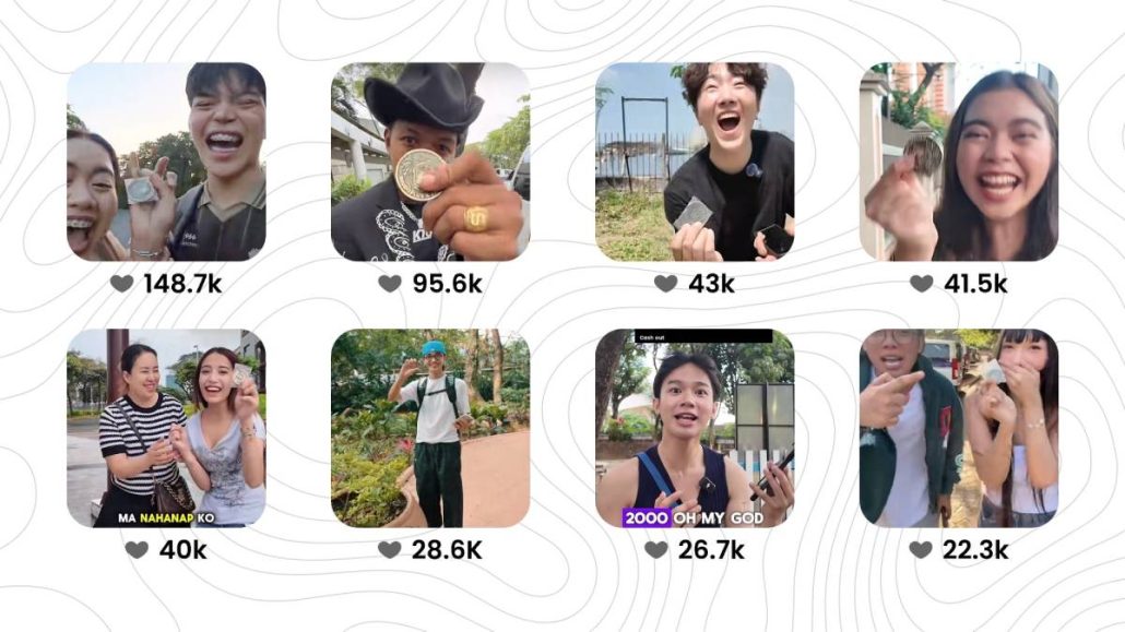 Participants share their Coin Hunt experience on social media