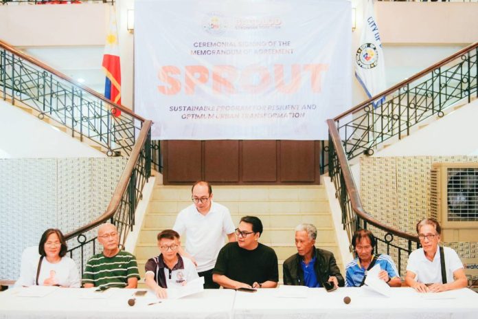 Bacolod SPROUT copy Bacolod City Mayor Greg Gasataya led the signing of the memorandum of agreement (MOA) with representatives of various community-based organizations at the Bacolod City Government Center on March 31, formalizing the P9-million SPROUT program aimed at boosting food security and livelihood opportunities. BCCO-PIO