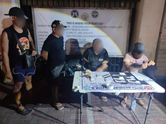 Call_center_nabbed_compressed_resized Police operatives apprehended a call center agent tagged as a high-value suspect during a buy-bust operation in Barangay Montinola, Jaro, Iloilo City, where more than P1.1 million worth of suspected shabu was seized. RPDEU PHOTO
