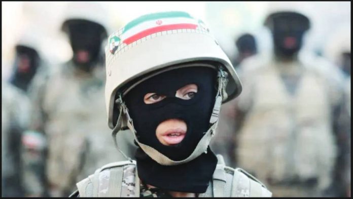 Iran A young member of Iranian volunteer militia Basij attends a march in Tehran in January 2025, before the current war. MAJID ASGARIPOUR/WANA/REUTERS