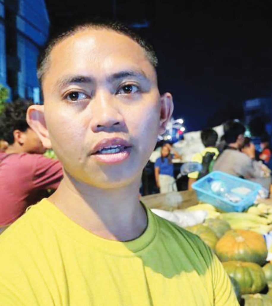 Cyril Labos, an ambulant vendor and father of two, calls for fairer opportunities and adequate space for bolanteros, saying the current “Market Day” scheme is insufficient to support their families’ daily needs. AJ PALCULLO/PN