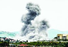 Israeli strikes kill 14 in Lebanon amid truce Smoke is seen rising in the town of Arnoun, in southern Lebanon, following an Israeli air attack on Sunday. GETTY IMAGES
