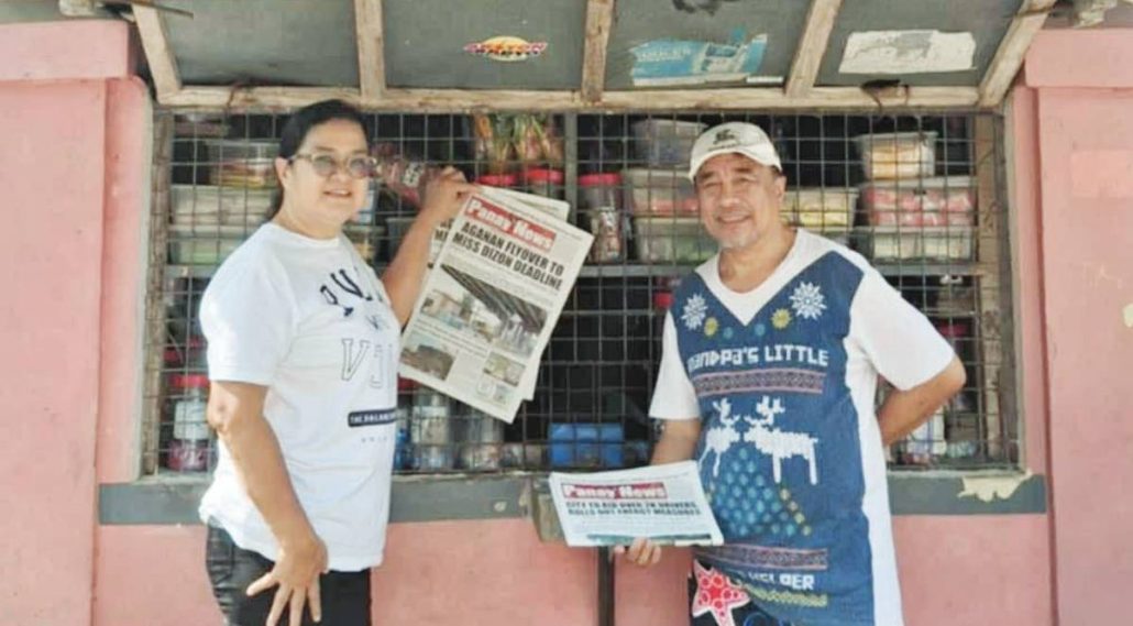 Cruziela Dizon, a newspaper dealer from Calinog, Iloilo.