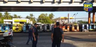 Police personnel from the Police Regional Office–Negros Island Region (PRO-NIR) remained on standby at a key area in Bacolod City during the three-day nationwide transport strike from April 15 to 17, ensuring public safety, maintaining order, and providing immediate response as part of heightened security operations. PRO-NIR PHOTO