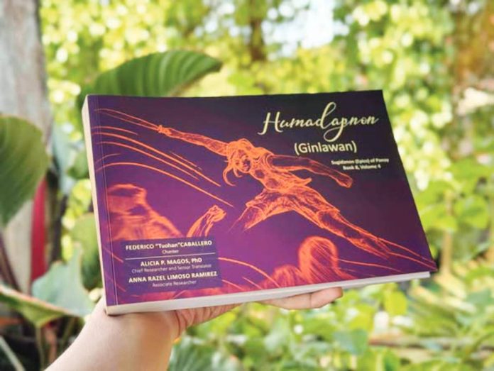 Panay epic book cover Award-winning volume “Humadapnon (Ginlawan): Sugidanon (Epics) of Panay” — a landmark work preserving the Panay Bukidnon epic tradition through years of research, translation, and cultural collaboration. INFORMATION AND PUBLICATIONS OFFICE, UPV