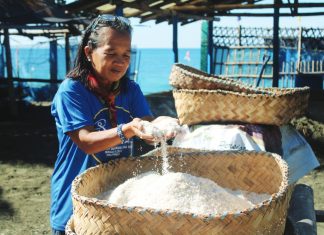 Lorlie Paguntalan Noblezada, a 50-year-old registered social worker and owner of De Paul Artisanal Salt Manufacturing, known in her community as the ‘Asindera sang Miag-ao.’