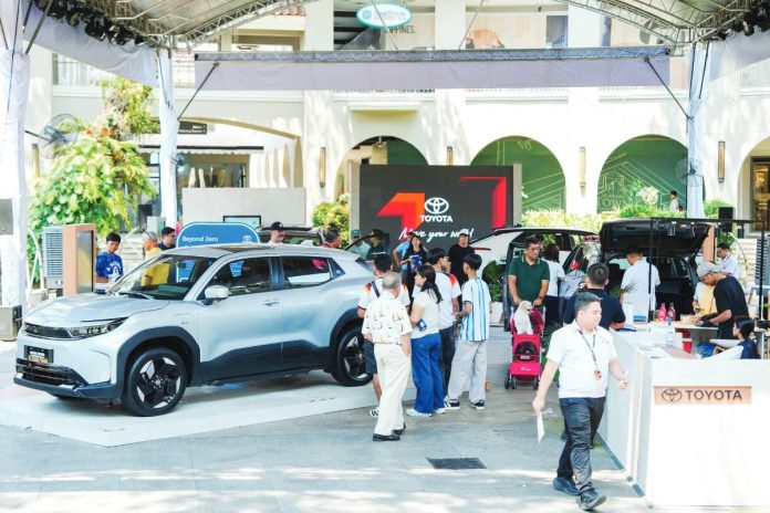 car sales Toyota Motor Philippines Corp. leads the industry in the first quarter of 2026 with 51,922 units sold. Photo shows guests exploring Toyota’s Go Beyond Zero event display at Town Plaza in Muntinlupa City last March. TOYOTA MOTOR PHILIPINES PHOTO