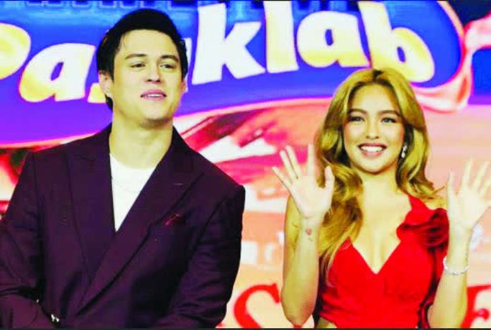 Enrique Gil and Andrea Brillantes during the “A Secret in Prague” media con. TV5 PHOTO