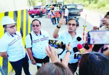 Poor workmanship blamed for Buhang flyover defects; DPWH’s Dizon eyes April 30 reopening Public Works Secretary Vince Dizon addresses the media during his inspection of the Buhang flyover in Jaro, Iloilo City, ordering an accelerated repair timeline and targeting its reopening by April 30, 2026 to ease the burden on motorists amid rising fuel costs. PHOTOS BY HAZEL JOY FORTIN, UA INTERN