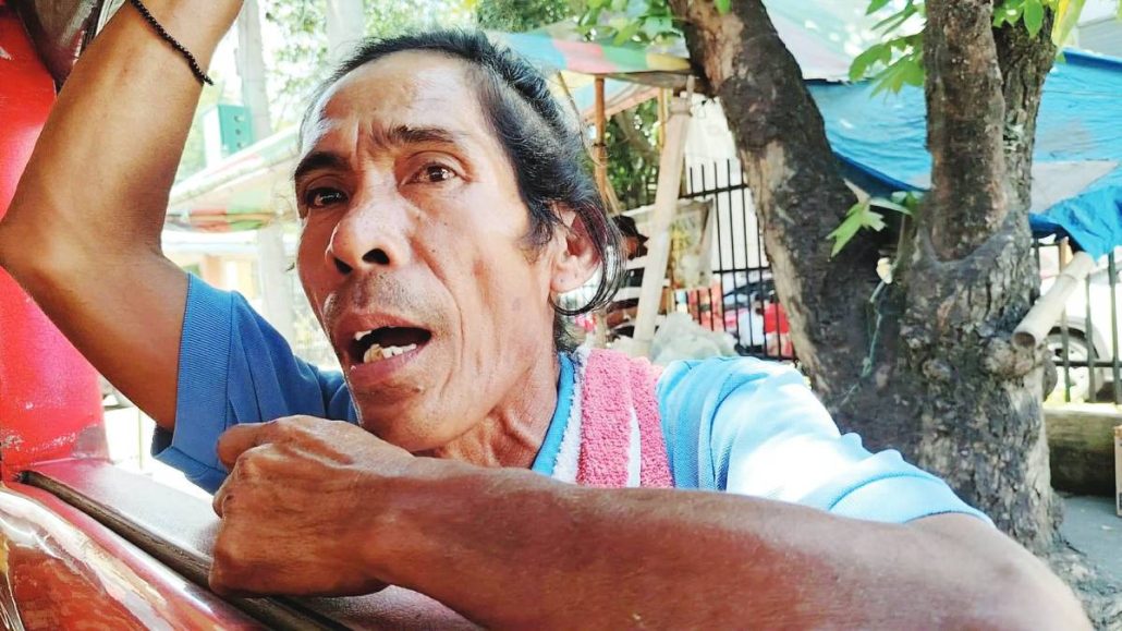 “Kon mauntat ko pamasada, waay ko ibayad sa boardinghouse. Kag may napa-eskwela pa ko nga bata,” says Jose Joey Bobis, a 51-year-old traditional jeepney driver with three decades of experience. NELJOY GALIGAO/PN