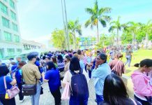 4.3 magnitude earthquake jolts Iloilo, Guimaras Employees and visitors evacuate the Iloilo Provincial Capitol following a magnitude 4.3 earthquake that struck Iloilo and Guimaras on April 15, prompting precautionary safety measures. ISAH GONZAGA DAVID/ISAT-U INTERN
