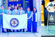 WVSU Law team emerges global contender, places 2nd in top environmental moot The West Visayas State University College of Law “Vox Populi” Moot Team poses with their school banner and trophy after finishing first runner-up in the 30th Stetson International Environmental Moot Court Competition in Florida, USA. At right is a close-up of the team’s runner-up trophy recognizing their standout performance against top law schools worldwide. WVSU – COLLEGE OF LAW
