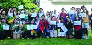 Panayanon youth leaders from various universities raise clenched fists and hold placards during a solidarity gathering, declaring support for transport workers and calling for government reforms amid the escalating fuel crisis. PHOTO BY FORUM DIMENSIONS