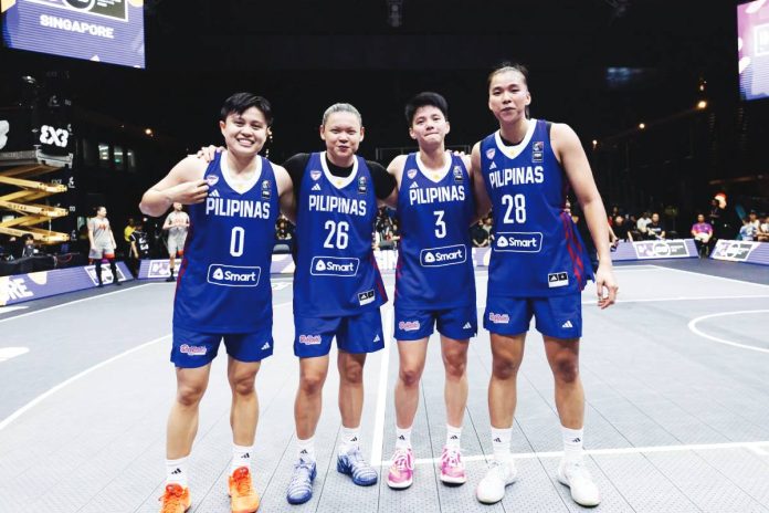 sports Gilas copy Gilas Pilipinas Women secureS a return to the FIBA 3x3 Women’s World Cup after eight years. SBP PHOTO
