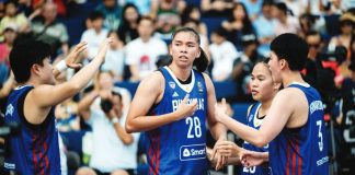 Gilas Pilipinas Women celebrate a historic silver medal finish in the FIBA 3×3 Asia Cup 2026. SBP PHOTO