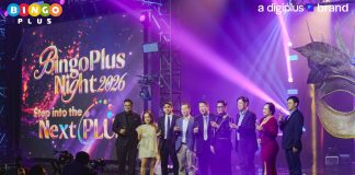 DigiPlus and BingoPlus executives share a toast at BingoPlus Night 2026