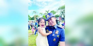 Police Capt. Mary Dhen Macalisang Gerbolinga and her daughter Juris Adira Segovia