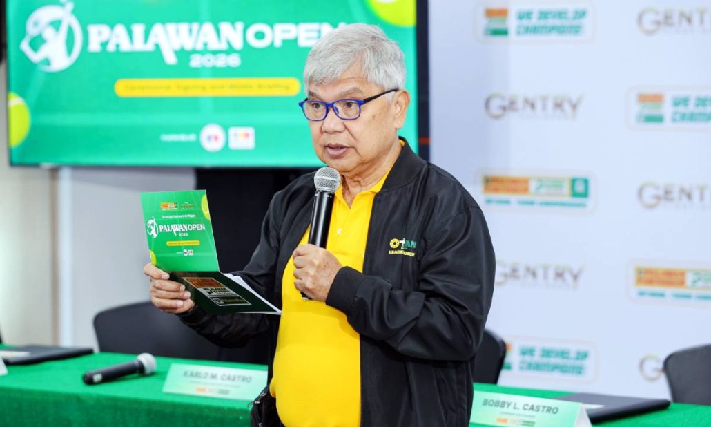 Palawan Group Chairman and Founder Bobby L. Castro said the Palawan Tennis Open fulfills his vision of supporting grassroots players while promoting healthy competition, camaraderie, and excellence to inspire the next generation.