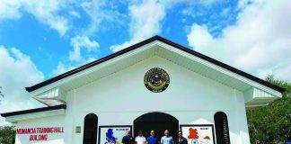 The newly constructed P2.5-million Working and Training Hall Building at the Agri-Demo Farm in Barangay Aliputos, Numancia, will serve as a venue for agricultural training and livelihood activities for local residents. MAYOR OGIE ENERO FB PHOTO