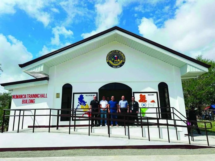 Aklan_town_compressed_resized_resized The newly constructed P2.5-million Working and Training Hall Building at the Agri-Demo Farm in Barangay Aliputos, Numancia, will serve as a venue for agricultural training and livelihood activities for local residents. MAYOR OGIE ENERO FB PHOTO