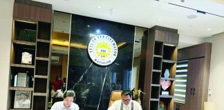 Bacolod City Mayor Greg Gasataya and Forza Development Corporation President Sheryl Chua signed a 25-year lease agreement for a 10-hectare property at the city’s sanitary landfill in Barangay Felisa on Monday, May 4, 2026, for the proposed waste-to-energy (WTE) project. MAE SINGUAY/PN