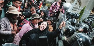Women from various social sectors participate in a Mother's Day protest in Bolivia, demanding the resignation of Bolivian President Rodrigo Paz in the capital La Paz. GETTY IMAGES